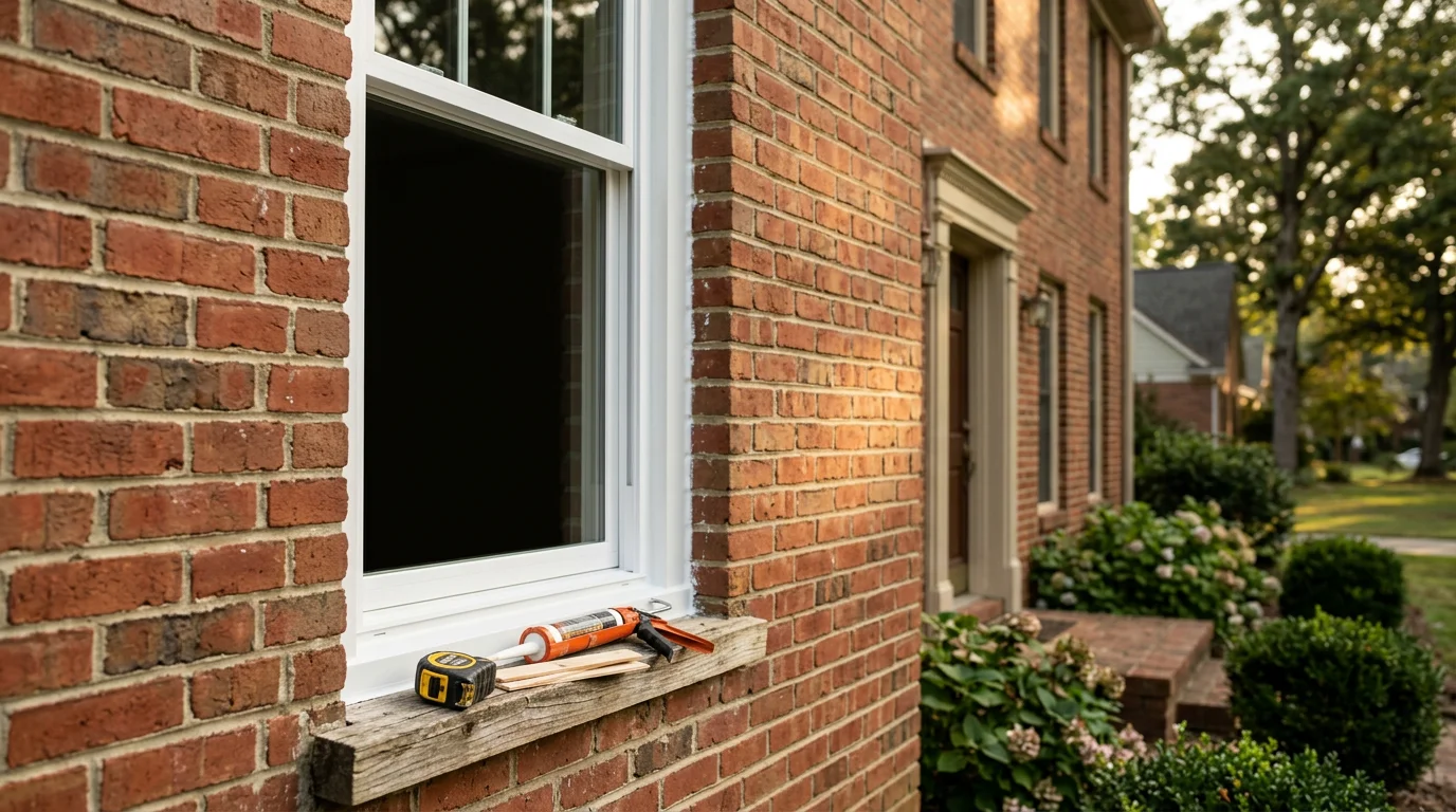 New replacement windows installed on a residential home in Fayetteville